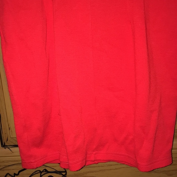 RARE Vintage 80’s Breakin’ Hearts Red Long Sleeve High Neck Toggle Dress - Picture 9 of 15